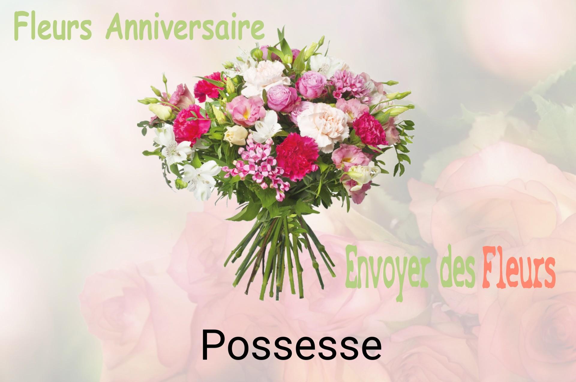 Bouquet de fleurs d’anniversaire livré à Possesse
